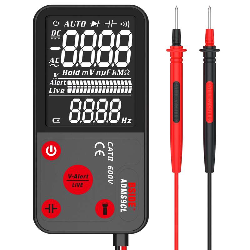 BSIDE ADMS9 Large-Screen Display Intelligent Automatic No Gear Shifting Ultra-Thin Digital Multimete