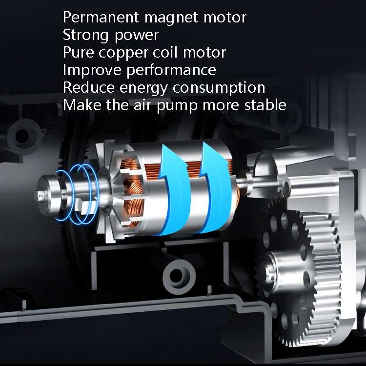 Portable Multi-Function Smart Car Inflatable Pump Electric Air Pump, Style: Wired No Light Pointer