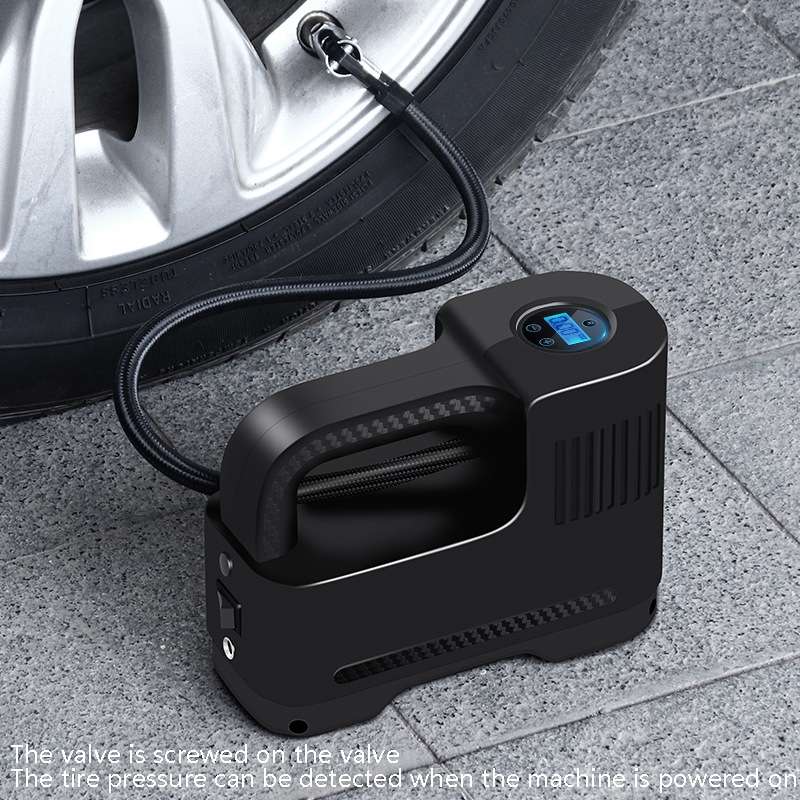 Portable Multi-Function Smart Car Inflatable Pump Electric Air Pump, Style: Wired No Light Pointer