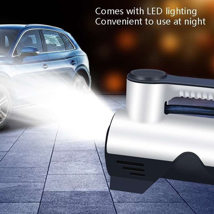 Car Inflatable Pump Portable Small Automotive Tire Refiner Pump, Style: Wired Digital Display With L