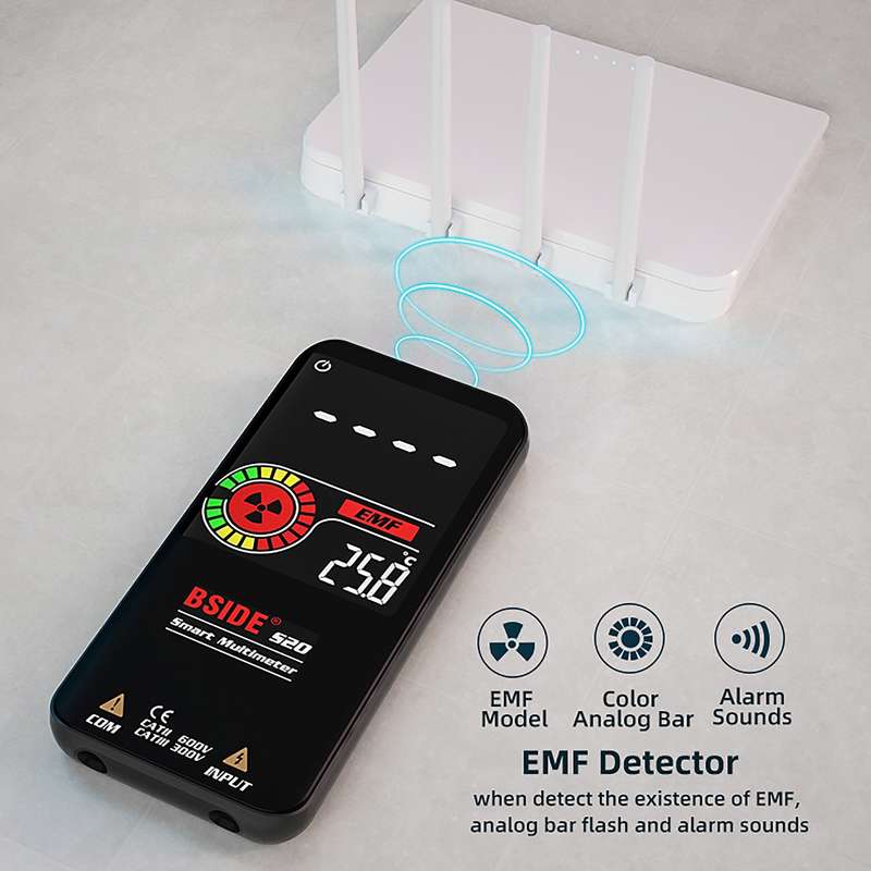 BSIDE S20 Intelligent Large Screen Electromagnetic Radiation Multimeter Tester