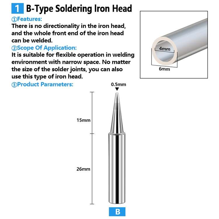 17 PCS / Set Soldering Tips 936 Soldering Station Pure Copper Soldering Iron Tips Lead-Free Solderin