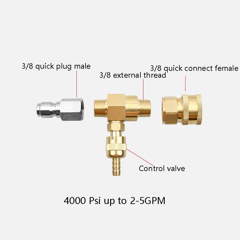 High Pressure Cleaning Machine 3/8 Inch Quick Connection Adjustable Foam Nozzle