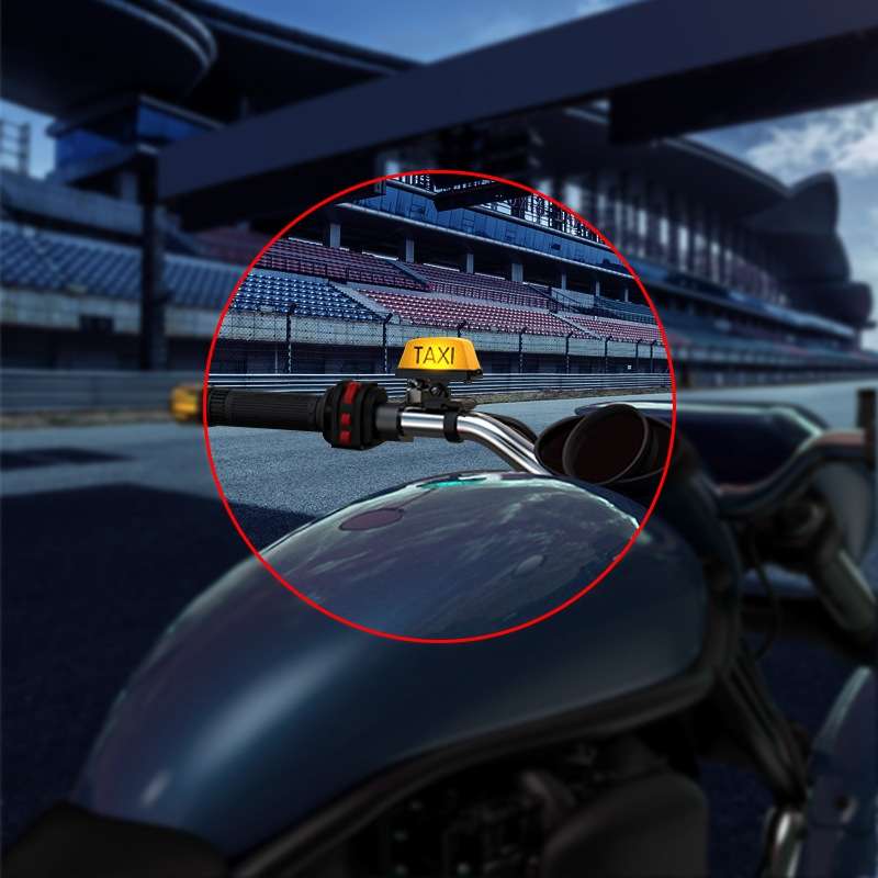 Motorcycle Modified Personality Taxi Motor Light Electric Car Helmet Decorative Warning Light, Speci