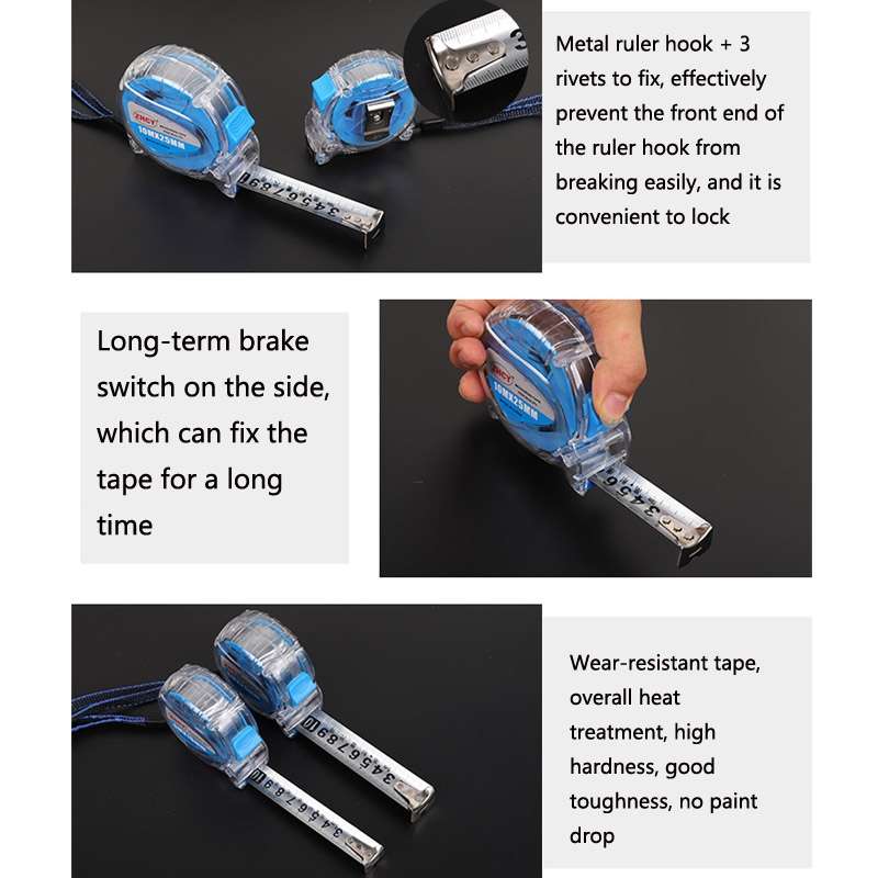 ZHCY CY-0107 Stainless Steel Drop-Proof Waterproof And Rust-Proof Steel Tape Measure, Size: 10m x 2