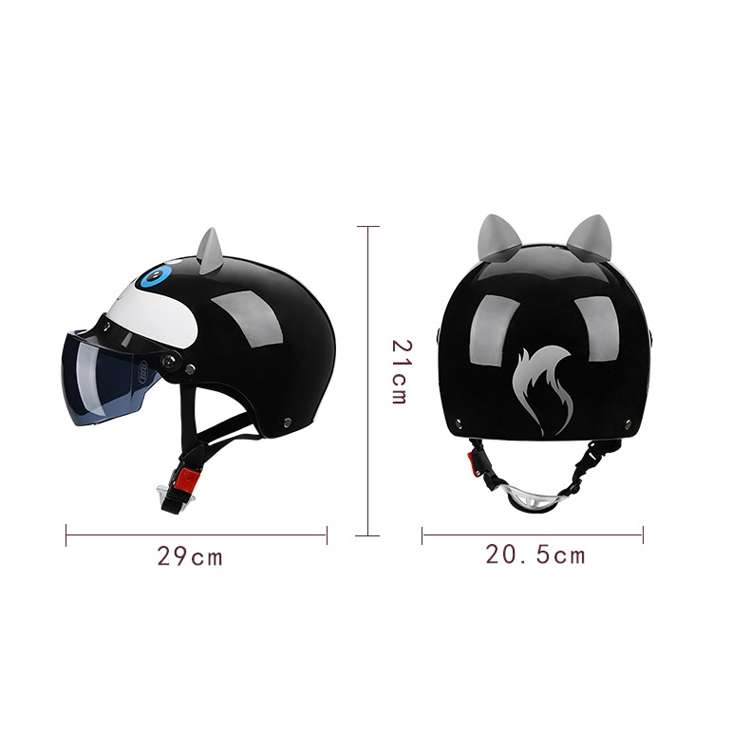BYB X-866 Adult Electric Motorcycle Helmet Men And Women Universal Hard Hat, Specification: Transpar