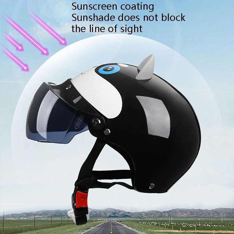 BYB X-866 Adult Electric Motorcycle Helmet Men And Women Universal Hard Hat, Specification: Transpar