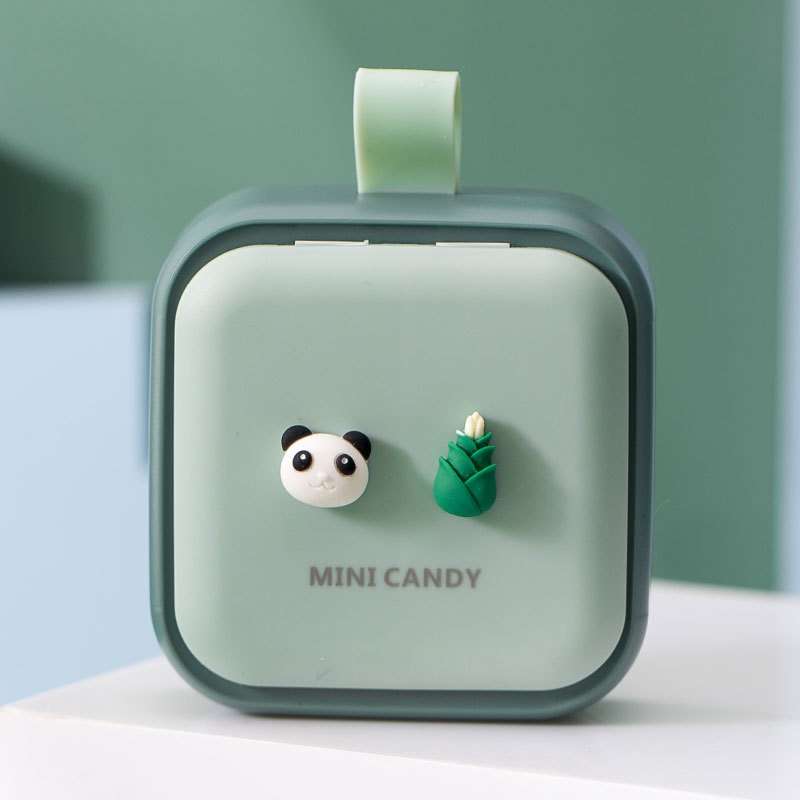 Portable Large-capacity Sealed Pill Box Cartoon Cute Week Pill Box(Small princess)