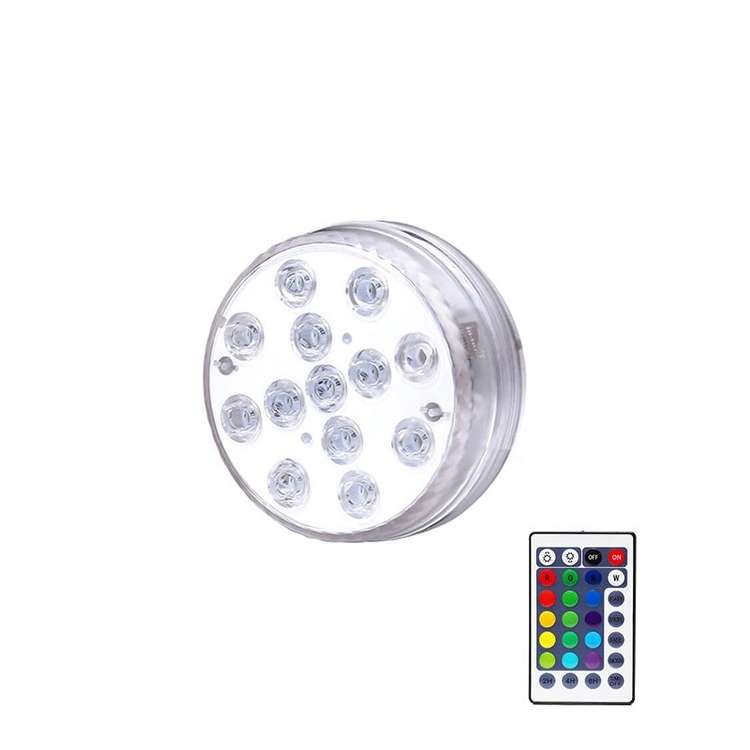 LED Remote Control Diving Light Pool Waterproof Underwater Lamp, Spec: 8.5cm 13 LEDs+IR 28-key Remot