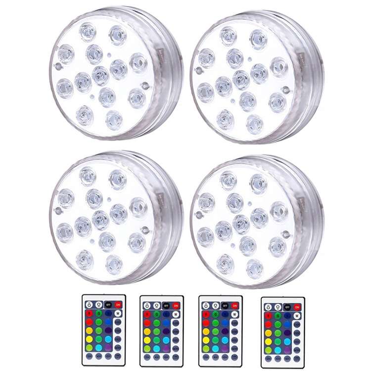LED Remote Control Diving Light Pool Waterproof Underwater Lamp, Spec: 8.5cm 13 LEDs+IR 28-key Remot