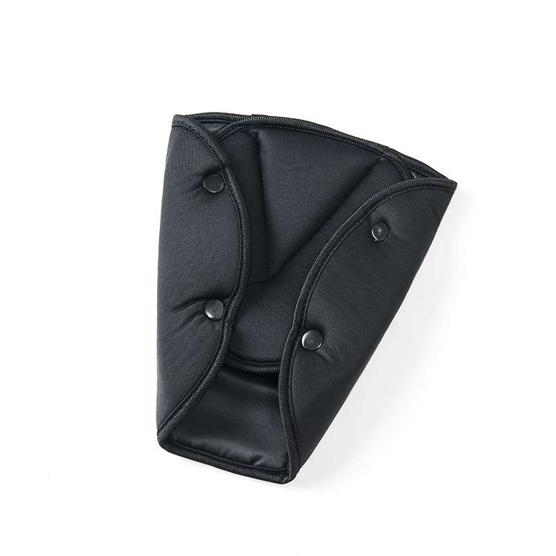 Car Seat Safety Belt Cover Sturdy Adjustable Triangle Safety Seat Belt Pad Clips Child Protection(Bl