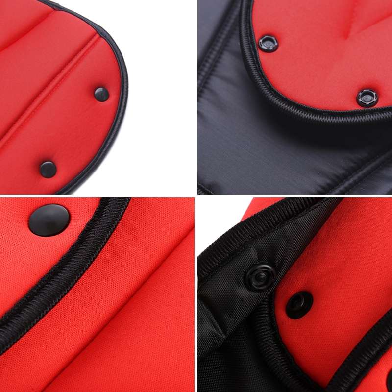 Car Seat Safety Belt Cover Sturdy Adjustable Triangle Safety Seat Belt Pad Clips Child Protection(Bl