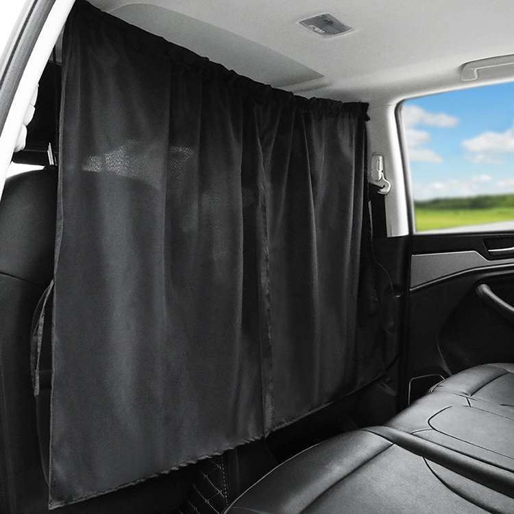 2 PCS 69 x 82cm Automobile Front And Rear Partition Curtain Business Car Air Conditioning Privacy Cu