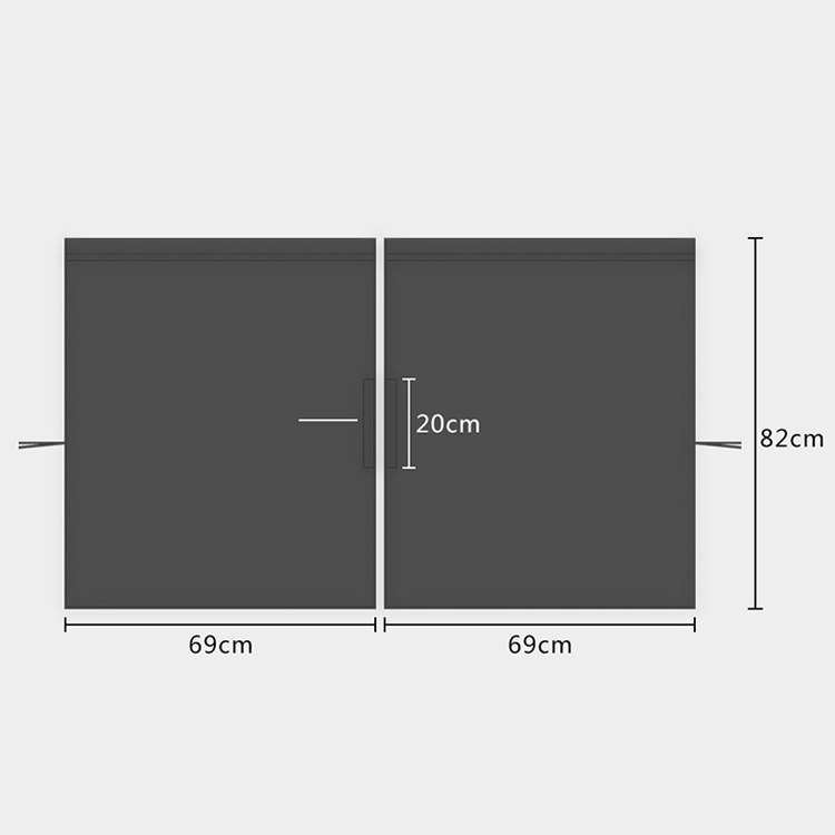 2 PCS 69 x 82cm Automobile Front And Rear Partition Curtain Business Car Air Conditioning Privacy Cu
