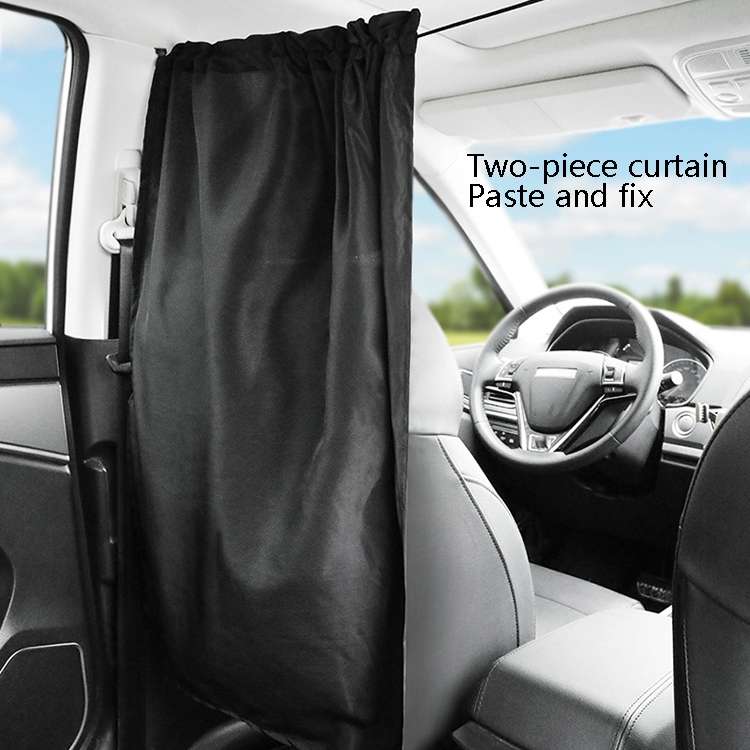 2 PCS 69 x 82cm Automobile Front And Rear Partition Curtain Business Car Air Conditioning Privacy Cu