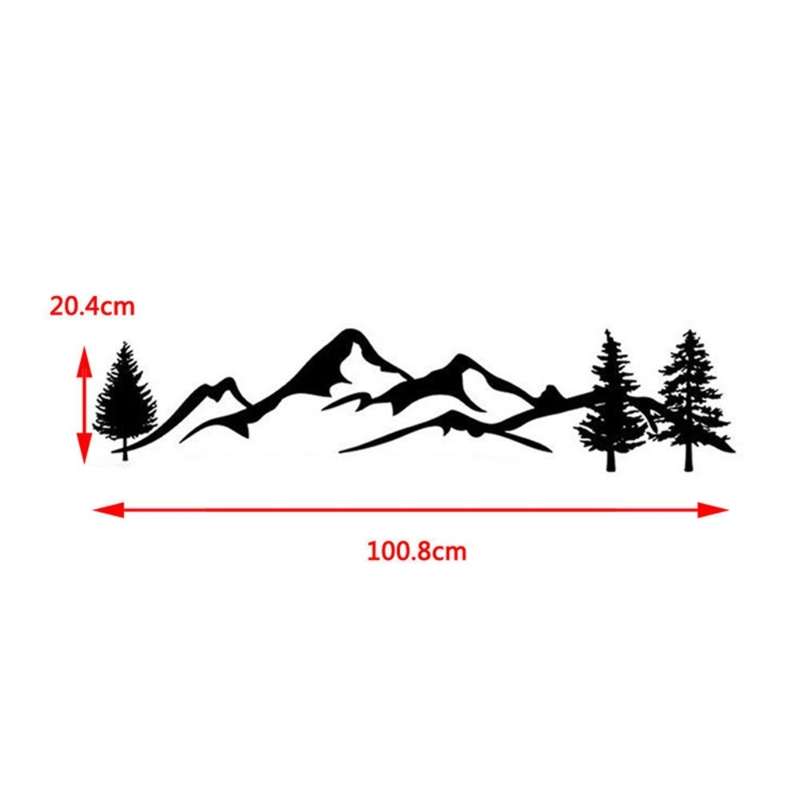 2 PCS D-791 Mountain Forest Car Sticker SUV Off-Road Vehicle Body Sticker Rear Windshield Car Sticke