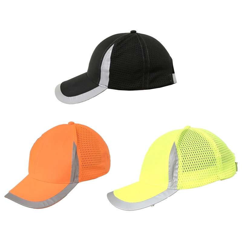 Reflective Safety Baseball Cap Breathable Construction Site Outdoor Construction Mesh Cap, Colour: B