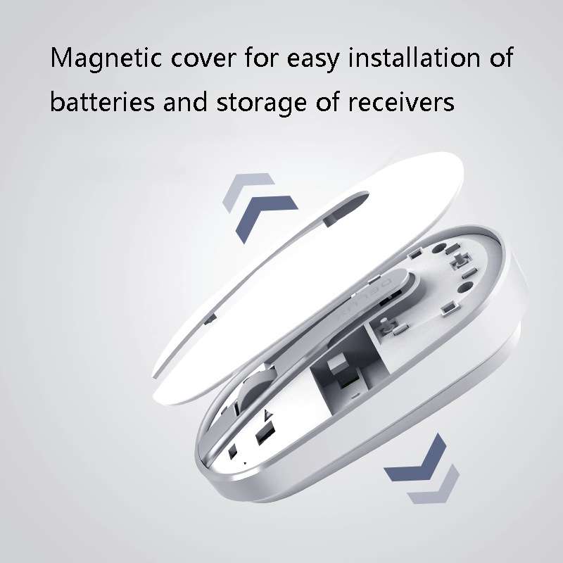 DELUX M326 4 Keys Wireless Silent Mouse Portable Laptop Mouse