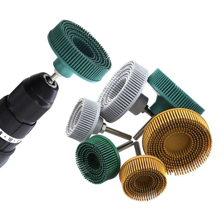Electric Drill Disc Brush Emery Deburring Polishing Rubber Sanding Brush, Style: 2 Inch Yellow