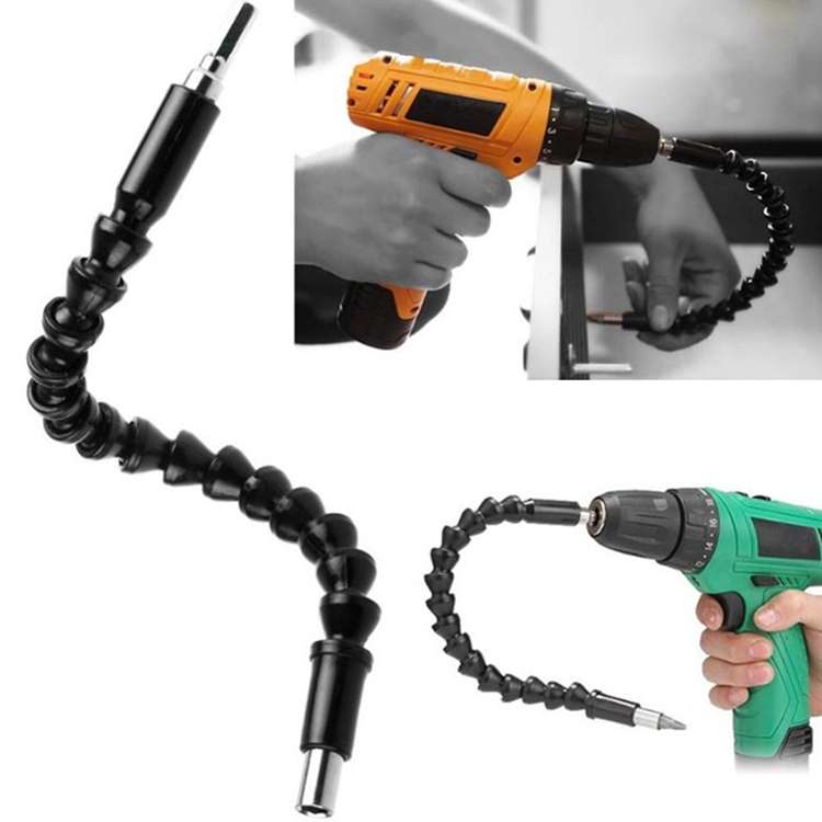2 Sets Electric Drill Universal Coupling Sleeve Bit Set Multifunctional Flexible Shaft Electric Dril