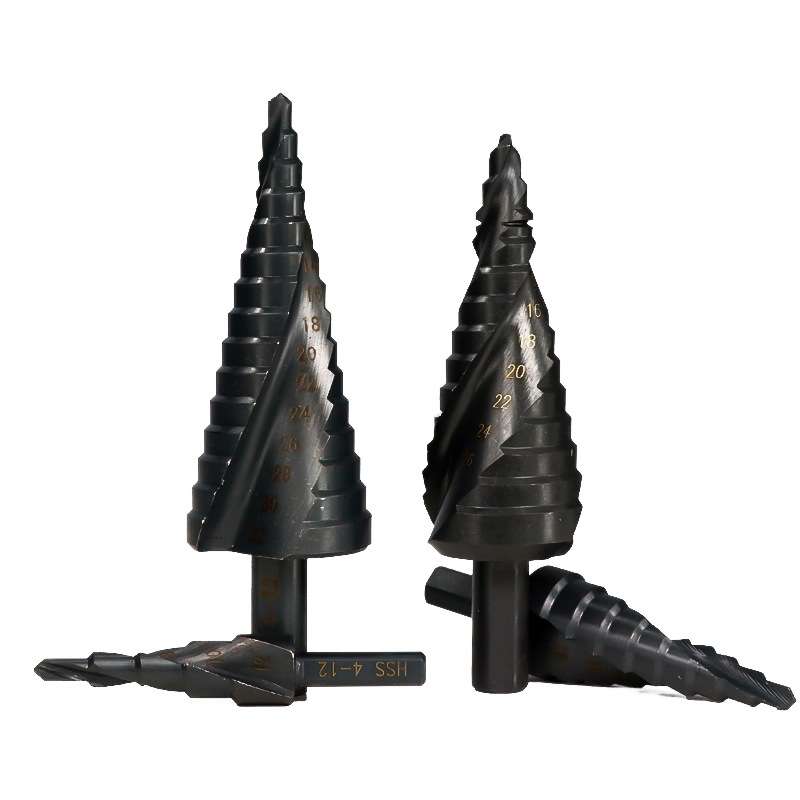 4-20mm Triangular Shank Spiral Flute Step Drill Bit