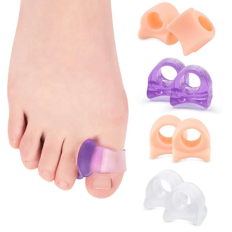 10 Pairs Great Toe Orthosis Separator Soft and Comfortable Toe Care Cover, Size: M(Skin Color)