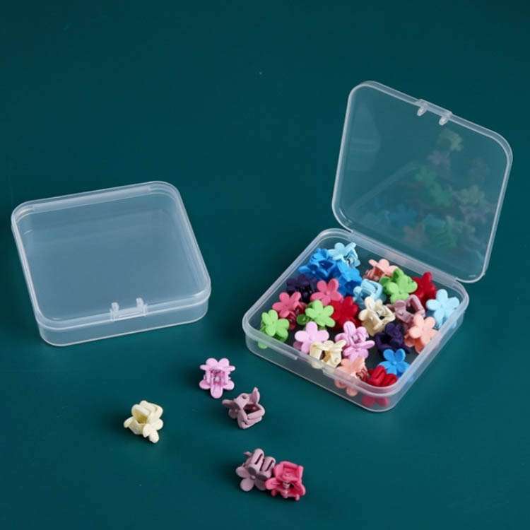 20 PCS Square Plastic Box With Cover Transparent Storage Box PP Parts Tool Box Electronic Component