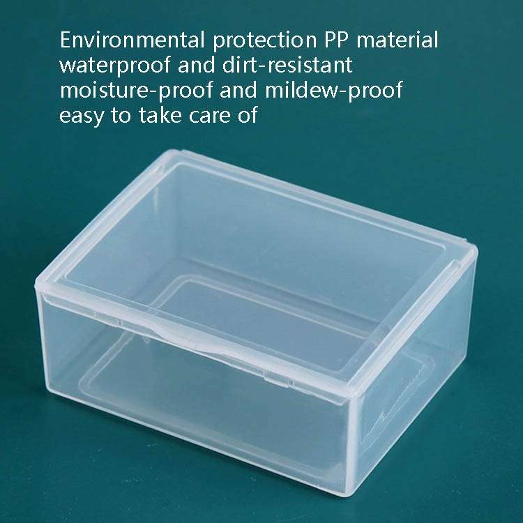 20 PCS Square Plastic Box With Cover Transparent Storage Box PP Parts Tool Box Electronic Component