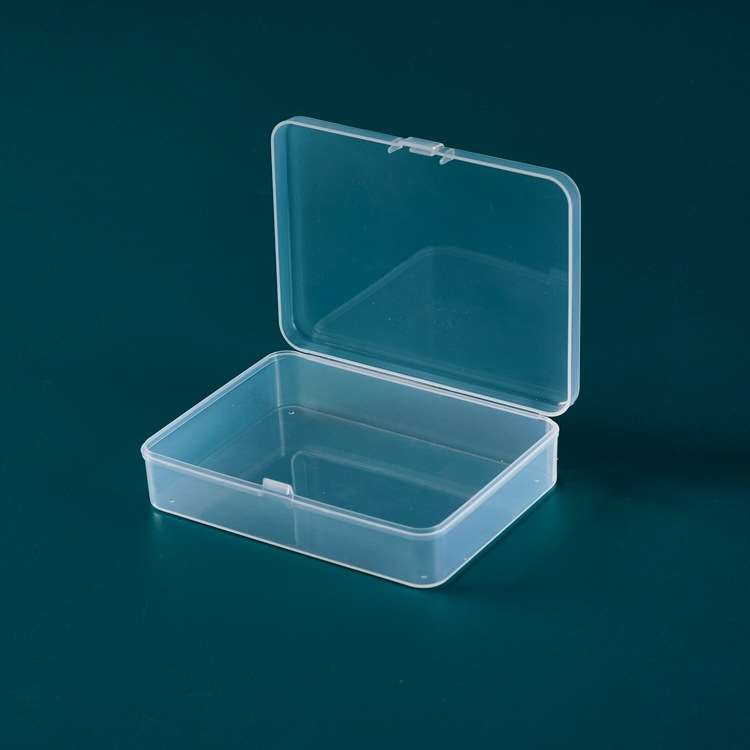 10 PCS Rectangular PP Plastic Box Transparent Packaging Box With Cover Plastic Parts Hardware Tool S