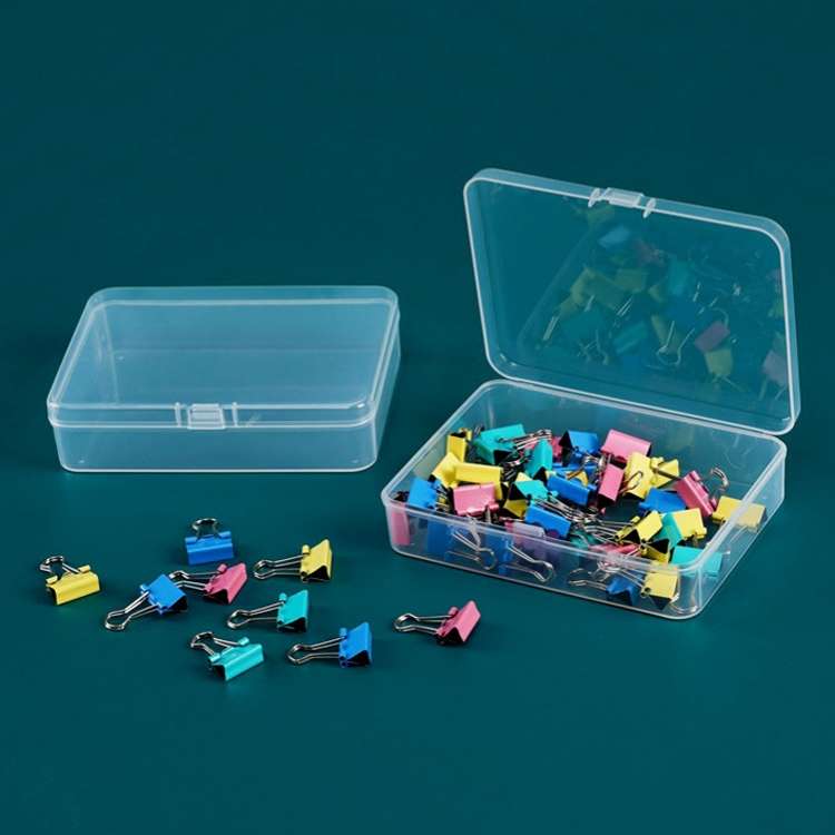 20 PCS Rectangular Transparent Storage Box Plastic Universal Packaging Box With Cover Parts Accessor