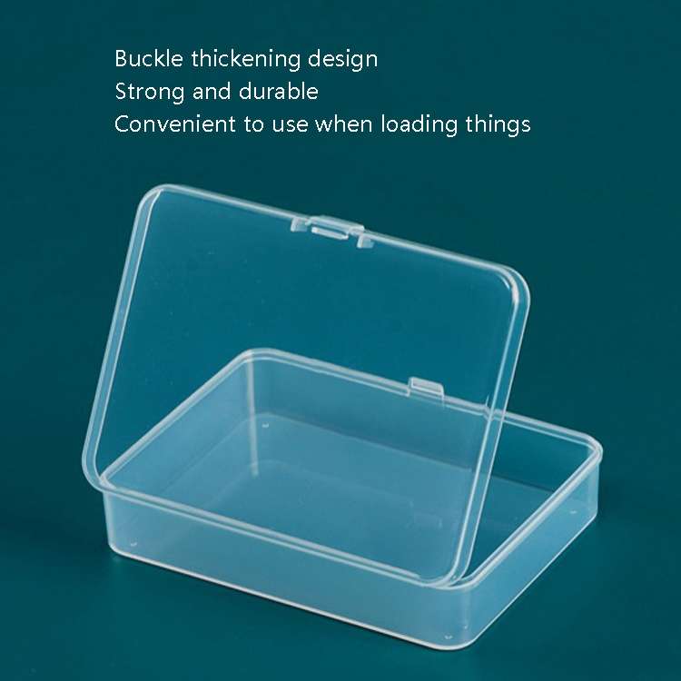 10 PCS Rectangular PP Plastic Box Transparent Packaging Box With Cover Plastic Parts Hardware Tool S
