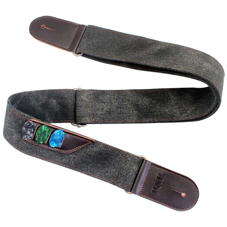 Leather Guitar Strap Retro Cowboy Electric Guitar Pick Strap(Brown)