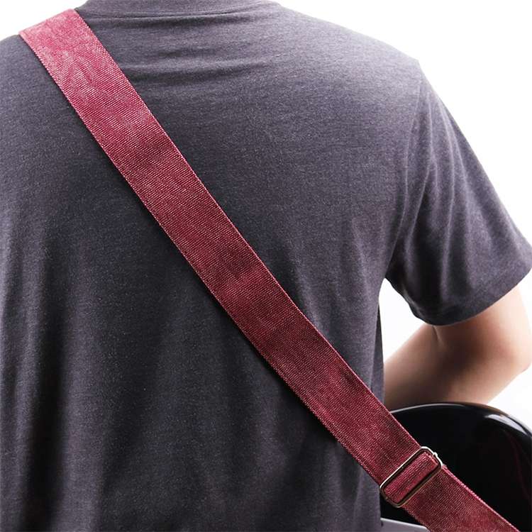 Leather Guitar Strap Retro Cowboy Electric Guitar Pick Strap(Brown)