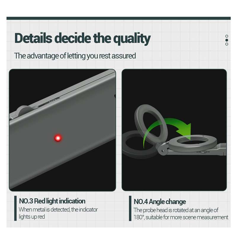 ANENG DM3004 Handheld Metal Detector High-Precision Sensitivity Station Airport Detection Scanning
