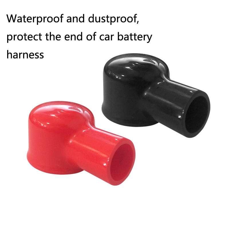 5 Pair Car Battery Clip Protective Cover Dust Cap PVC Insulated Protective Cover Harness End Protect