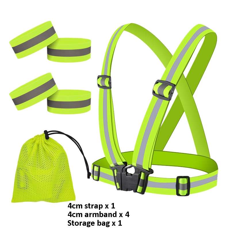 Reflective Elastic Band Suit Night Running Construction Site Traffic Safety Reflective Equipment,Sty