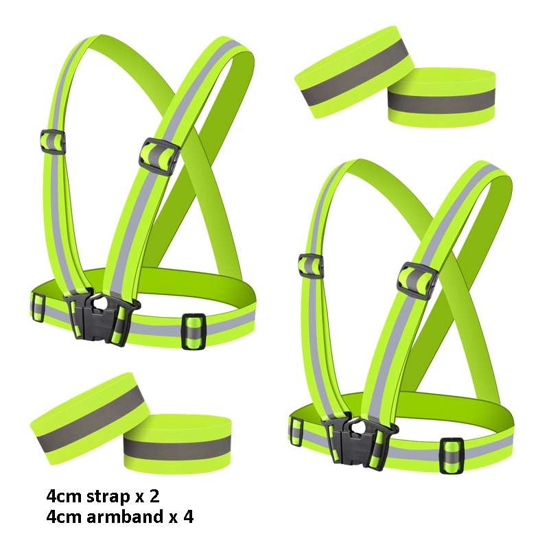 Reflective Elastic Band Suit Night Running Construction Site Traffic Safety Reflective Equipment,Sty