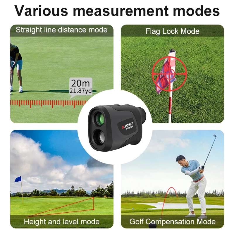 SNDWAY Telescope Golf Rangefinder Handheld Outdoor Altitude Angle Rangefinder, Model: SW-M1000 1000m