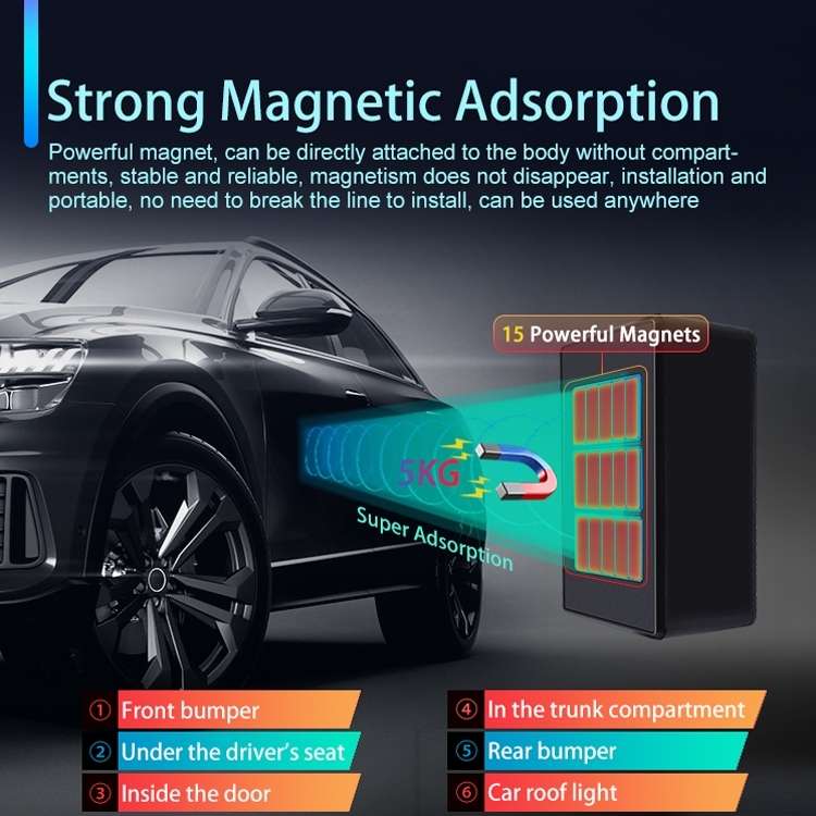 CJ280 GPS Locator Wireless Strong Magnetic Positioning Tracker, Specification: 3G 20000mAh