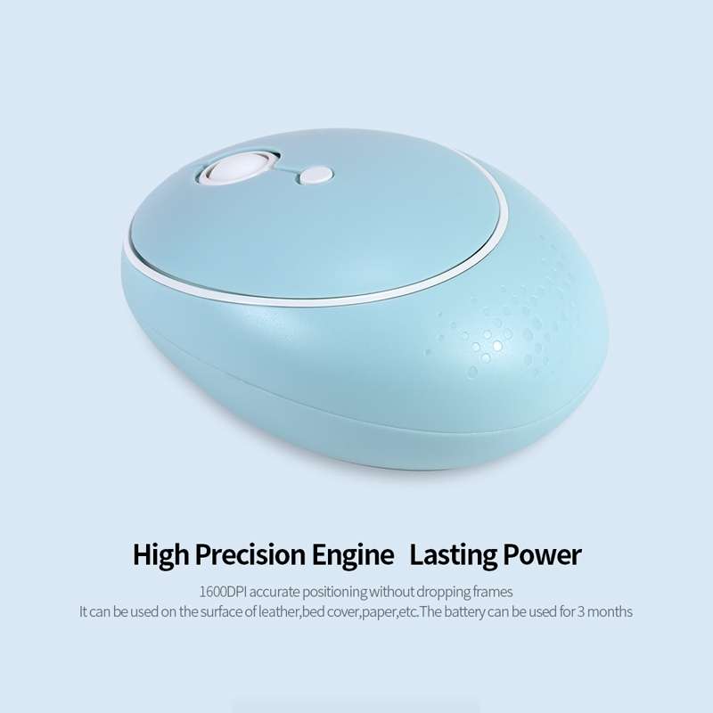 MOFii Candy Punk Keycap Mixed Color Wireless Keyboard and Mouse Set(Elegant Blue)