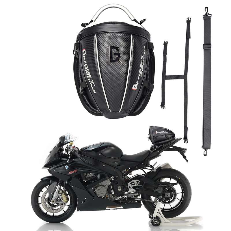 GHOST RACING GR-CWB04 Motorcycle Riding Bag Locomotive Back Bag(Black)