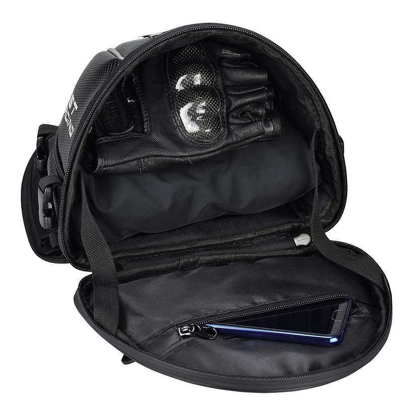 GHOST RACING GR-CWB04 Motorcycle Riding Bag Locomotive Back Bag(Black)