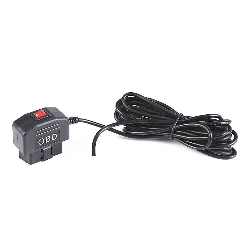 H508 OBD Car Charger Driving Recorder Power Cord 12/24V To 5V With Switch Low Pressure Protection Li