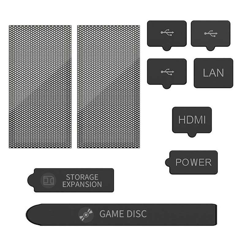 For XBOX Series S/X Host Dustproof Set Dust Plug,Style: Deluxe Edition