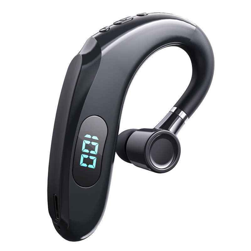 Q20 Bluetooth 5.2 Business Digital Display Sports Earhook Stereo Earphone(Green)