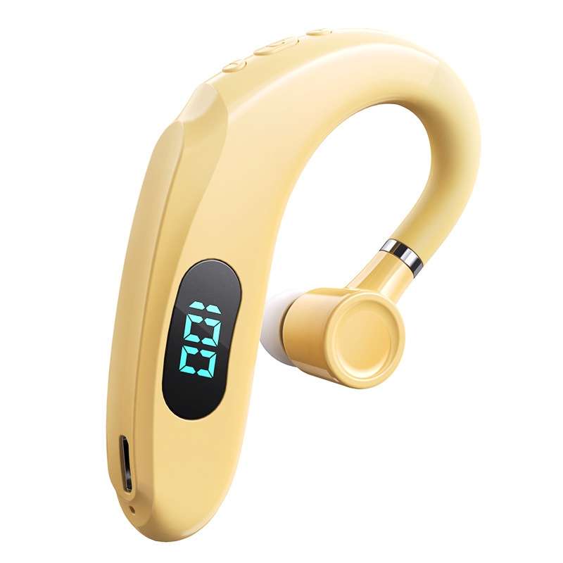 Q20 Bluetooth 5.2 Business Digital Display Sports Earhook Stereo Earphone(Green)