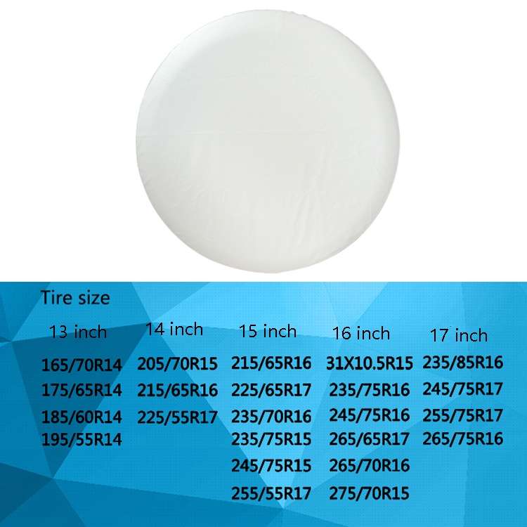 PVC Tire Cover Waterproof And Dust-Proof Car Spare Tire Cover, Size: 16 inch