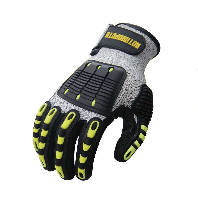 ROTOSAFETY RZT-HFZ20 Shock-Proof Anti-Smashing Anti-Cutting Anti-Collision Gloves TPR Mechanical Mai