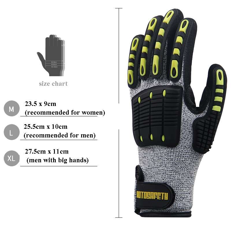 ROTOSAFETY RZT-HFZ20 Shock-Proof Anti-Smashing Anti-Cutting Anti-Collision Gloves TPR Mechanical Mai
