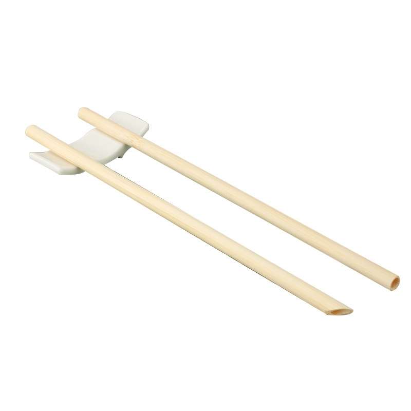 10 PCS Juice Coffee Pearl Milk Tea Natural Degradable Bamboo Straw, Style: 20cm Flat